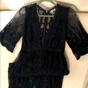 Black romper dress